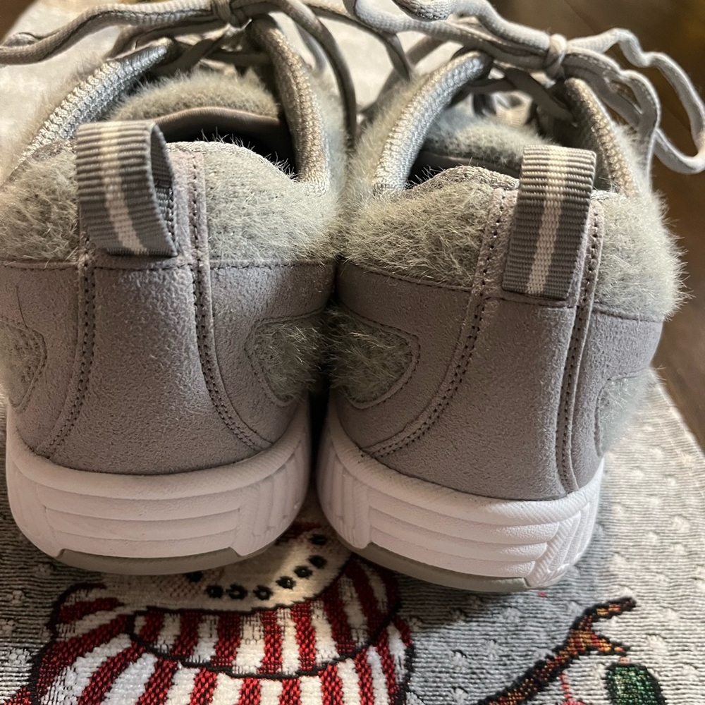 Orth-O-Feet Women's 8.5 W Athletic Sneakers Gray #989 Wool  Walking Shoes - Picture 2 of 9
